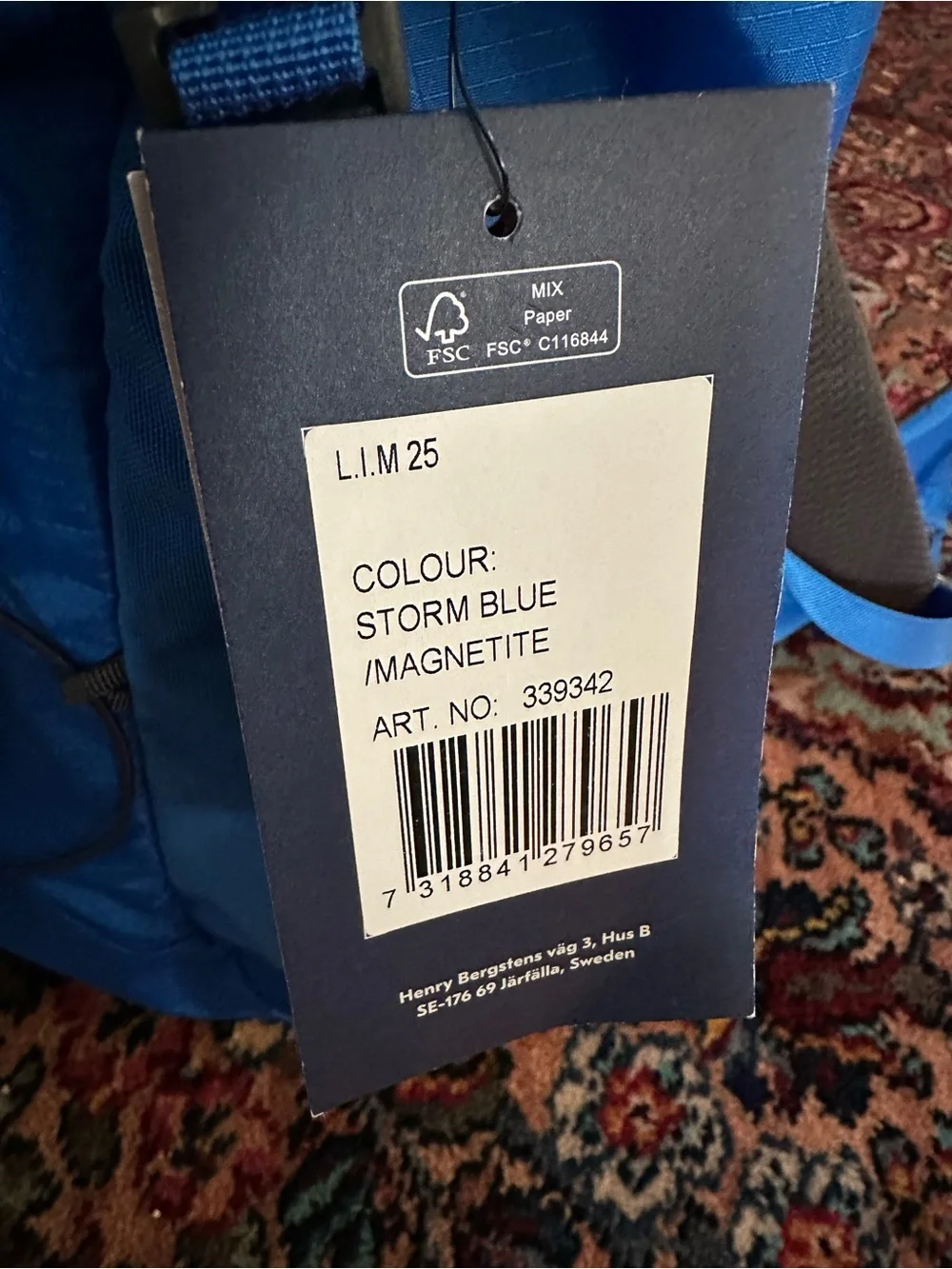 Haglöfs Blue Lightweight 25L Backpack NEW
